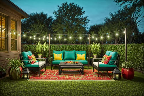 photo from pinterest of maximalist-style designed (outdoor patio ) with grass and plant and deck with deck chairs and patio couch with pillows and barbeque or grill and grass. . with eye-catching and playful and more is more philosophy and bold design and over-the-top aesthetic and bold creativity and vibrant and bold colors. . cinematic photo, highly detailed, cinematic lighting, ultra-detailed, ultrarealistic, photorealism, 8k. trending on pinterest. maximalist design style. masterpiece, cinematic light, ultrarealistic+, photorealistic+, 8k, raw photo, realistic, sharp focus on eyes, (symmetrical eyes), (intact eyes), hyperrealistic, highest quality, best quality, , highly detailed, masterpiece, best quality, extremely detailed 8k wallpaper, masterpiece, best quality, ultra-detailed, best shadow, detailed background, detailed face, detailed eyes, high contrast, best illumination, detailed face, dulux, caustic, dynamic angle, detailed glow. dramatic lighting. highly detailed, insanely detailed hair, symmetrical, intricate details, professionally retouched, 8k high definition. strong bokeh. award winning photo.