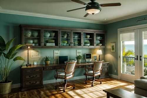 photo from pinterest of coastal-style interior designed (home office interior) with cabinets and desk lamp and plant and office chair and computer desk and cabinets. . with . . cinematic photo, highly detailed, cinematic lighting, ultra-detailed, ultrarealistic, photorealism, 8k. trending on pinterest. coastal interior design style. masterpiece, cinematic light, ultrarealistic+, photorealistic+, 8k, raw photo, realistic, sharp focus on eyes, (symmetrical eyes), (intact eyes), hyperrealistic, highest quality, best quality, , highly detailed, masterpiece, best quality, extremely detailed 8k wallpaper, masterpiece, best quality, ultra-detailed, best shadow, detailed background, detailed face, detailed eyes, high contrast, best illumination, detailed face, dulux, caustic, dynamic angle, detailed glow. dramatic lighting. highly detailed, insanely detailed hair, symmetrical, intricate details, professionally retouched, 8k high definition. strong bokeh. award winning photo.