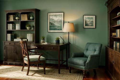 photo from pinterest of coastal-style interior designed (study room interior) with writing desk and desk lamp and lounge chair and office chair and cabinets and plant and bookshelves and writing desk. . with . . cinematic photo, highly detailed, cinematic lighting, ultra-detailed, ultrarealistic, photorealism, 8k. trending on pinterest. coastal interior design style. masterpiece, cinematic light, ultrarealistic+, photorealistic+, 8k, raw photo, realistic, sharp focus on eyes, (symmetrical eyes), (intact eyes), hyperrealistic, highest quality, best quality, , highly detailed, masterpiece, best quality, extremely detailed 8k wallpaper, masterpiece, best quality, ultra-detailed, best shadow, detailed background, detailed face, detailed eyes, high contrast, best illumination, detailed face, dulux, caustic, dynamic angle, detailed glow. dramatic lighting. highly detailed, insanely detailed hair, symmetrical, intricate details, professionally retouched, 8k high definition. strong bokeh. award winning photo.