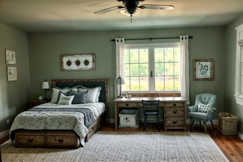 photo from pinterest of farmhouse-style interior designed (kids room interior) with mirror and headboard and bed and storage bench or ottoman and bedside table or night stand and night light and accent chair and kids desk. . with . . cinematic photo, highly detailed, cinematic lighting, ultra-detailed, ultrarealistic, photorealism, 8k. trending on pinterest. farmhouse interior design style. masterpiece, cinematic light, ultrarealistic+, photorealistic+, 8k, raw photo, realistic, sharp focus on eyes, (symmetrical eyes), (intact eyes), hyperrealistic, highest quality, best quality, , highly detailed, masterpiece, best quality, extremely detailed 8k wallpaper, masterpiece, best quality, ultra-detailed, best shadow, detailed background, detailed face, detailed eyes, high contrast, best illumination, detailed face, dulux, caustic, dynamic angle, detailed glow. dramatic lighting. highly detailed, insanely detailed hair, symmetrical, intricate details, professionally retouched, 8k high definition. strong bokeh. award winning photo.