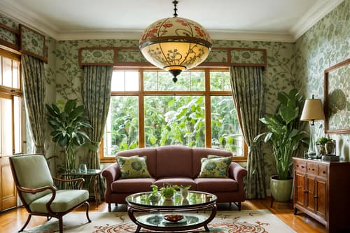 photo from pinterest of art nouveau-style interior designed (living room interior) with chairs and occasional tables and electric lamps and coffee tables and plant and televisions and sofa and furniture. . with curved glass and natural materials and wallpaper patterns of stylized flowers and japanese motifs and curving, plant-like embellishments and soft, rounded lines and wallpaper pattners of spider webs and wallpaper patterns of feathers. . cinematic photo, highly detailed, cinematic lighting, ultra-detailed, ultrarealistic, photorealism, 8k. trending on pinterest. art nouveau interior design style. masterpiece, cinematic light, ultrarealistic+, photorealistic+, 8k, raw photo, realistic, sharp focus on eyes, (symmetrical eyes), (intact eyes), hyperrealistic, highest quality, best quality, , highly detailed, masterpiece, best quality, extremely detailed 8k wallpaper, masterpiece, best quality, ultra-detailed, best shadow, detailed background, detailed face, detailed eyes, high contrast, best illumination, detailed face, dulux, caustic, dynamic angle, detailed glow. dramatic lighting. highly detailed, insanely detailed hair, symmetrical, intricate details, professionally retouched, 8k high definition. strong bokeh. award winning photo.