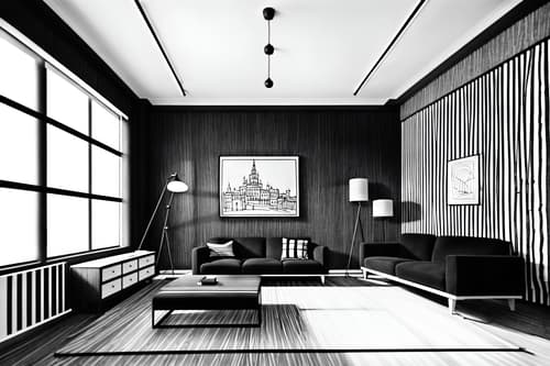 (hand-drawn monochrome black and white sketch line drawing)++ of sketch-style interior designed (study room) apartment interior. a sketch of interior. with . . a sketch of interior. with writing desk and desk lamp and lounge chair. trending on artstation. black and white line drawing sketch without colors. masterpiece, cinematic light, ultrarealistic+, photorealistic+, 8k, raw photo, realistic, sharp focus on eyes, (symmetrical eyes), (intact eyes), hyperrealistic, highest quality, best quality, , highly detailed, masterpiece, best quality, extremely detailed 8k wallpaper, masterpiece, best quality, ultra-detailed, best shadow, detailed background, detailed face, detailed eyes, high contrast, best illumination, detailed face, dulux, caustic, dynamic angle, detailed glow. dramatic lighting. highly detailed, insanely detailed hair, symmetrical, intricate details, professionally retouched, 8k high definition. strong bokeh. award winning photo.