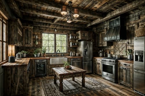 photo from pinterest of rustic-style interior designed (kitchen living combo interior) with sink and coffee tables and furniture and televisions and occasional tables and worktops and stove and plant. . with . . cinematic photo, highly detailed, cinematic lighting, ultra-detailed, ultrarealistic, photorealism, 8k. trending on pinterest. rustic interior design style. masterpiece, cinematic light, ultrarealistic+, photorealistic+, 8k, raw photo, realistic, sharp focus on eyes, (symmetrical eyes), (intact eyes), hyperrealistic, highest quality, best quality, , highly detailed, masterpiece, best quality, extremely detailed 8k wallpaper, masterpiece, best quality, ultra-detailed, best shadow, detailed background, detailed face, detailed eyes, high contrast, best illumination, detailed face, dulux, caustic, dynamic angle, detailed glow. dramatic lighting. highly detailed, insanely detailed hair, symmetrical, intricate details, professionally retouched, 8k high definition. strong bokeh. award winning photo.