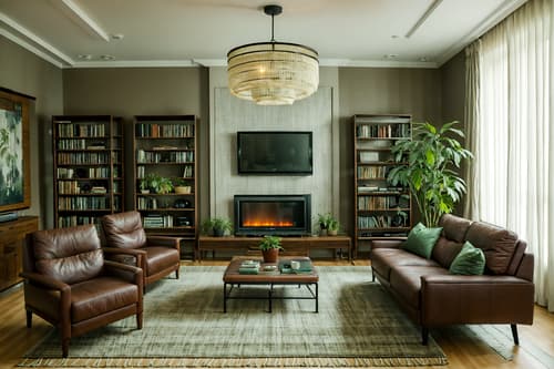 photo from pinterest of eco-friendly-style interior designed (living room interior) with televisions and rug and coffee tables and plant and occasional tables and chairs and bookshelves and furniture. . . cinematic photo, highly detailed, cinematic lighting, ultra-detailed, ultrarealistic, photorealism, 8k. trending on pinterest. eco-friendly interior design style. masterpiece, cinematic light, ultrarealistic+, photorealistic+, 8k, raw photo, realistic, sharp focus on eyes, (symmetrical eyes), (intact eyes), hyperrealistic, highest quality, best quality, , highly detailed, masterpiece, best quality, extremely detailed 8k wallpaper, masterpiece, best quality, ultra-detailed, best shadow, detailed background, detailed face, detailed eyes, high contrast, best illumination, detailed face, dulux, caustic, dynamic angle, detailed glow. dramatic lighting. highly detailed, insanely detailed hair, symmetrical, intricate details, professionally retouched, 8k high definition. strong bokeh. award winning photo.