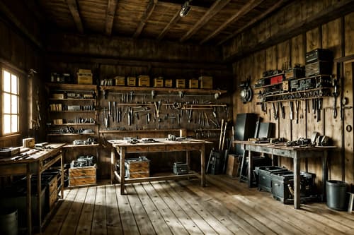 photo from pinterest of luxury-style interior designed (workshop interior) with tool wall and messy and wooden workbench and tool wall. . . cinematic photo, highly detailed, cinematic lighting, ultra-detailed, ultrarealistic, photorealism, 8k. trending on pinterest. luxury interior design style. masterpiece, cinematic light, ultrarealistic+, photorealistic+, 8k, raw photo, realistic, sharp focus on eyes, (symmetrical eyes), (intact eyes), hyperrealistic, highest quality, best quality, , highly detailed, masterpiece, best quality, extremely detailed 8k wallpaper, masterpiece, best quality, ultra-detailed, best shadow, detailed background, detailed face, detailed eyes, high contrast, best illumination, detailed face, dulux, caustic, dynamic angle, detailed glow. dramatic lighting. highly detailed, insanely detailed hair, symmetrical, intricate details, professionally retouched, 8k high definition. strong bokeh. award winning photo.