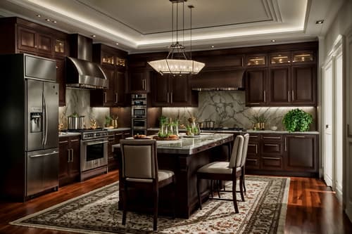 photo from pinterest of luxury-style interior designed (kitchen living combo interior) with kitchen cabinets and plant and electric lamps and furniture and rug and stove and plant and coffee tables. . . cinematic photo, highly detailed, cinematic lighting, ultra-detailed, ultrarealistic, photorealism, 8k. trending on pinterest. luxury interior design style. masterpiece, cinematic light, ultrarealistic+, photorealistic+, 8k, raw photo, realistic, sharp focus on eyes, (symmetrical eyes), (intact eyes), hyperrealistic, highest quality, best quality, , highly detailed, masterpiece, best quality, extremely detailed 8k wallpaper, masterpiece, best quality, ultra-detailed, best shadow, detailed background, detailed face, detailed eyes, high contrast, best illumination, detailed face, dulux, caustic, dynamic angle, detailed glow. dramatic lighting. highly detailed, insanely detailed hair, symmetrical, intricate details, professionally retouched, 8k high definition. strong bokeh. award winning photo.