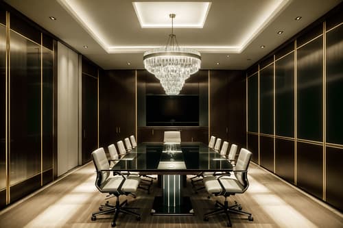 photo from pinterest of luxury-style interior designed (meeting room interior) with cabinets and glass doors and painting or photo on wall and vase and boardroom table and plant and office chairs and glass walls. . . cinematic photo, highly detailed, cinematic lighting, ultra-detailed, ultrarealistic, photorealism, 8k. trending on pinterest. luxury interior design style. masterpiece, cinematic light, ultrarealistic+, photorealistic+, 8k, raw photo, realistic, sharp focus on eyes, (symmetrical eyes), (intact eyes), hyperrealistic, highest quality, best quality, , highly detailed, masterpiece, best quality, extremely detailed 8k wallpaper, masterpiece, best quality, ultra-detailed, best shadow, detailed background, detailed face, detailed eyes, high contrast, best illumination, detailed face, dulux, caustic, dynamic angle, detailed glow. dramatic lighting. highly detailed, insanely detailed hair, symmetrical, intricate details, professionally retouched, 8k high definition. strong bokeh. award winning photo.