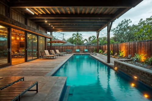 photo from pinterest of industrial-style designed (outdoor pool area ) with pool lounge chairs and pool lights and pool and pool lounge chairs. . with utilitarian objects and exposed brick and exposed rafters and open floorplan and neutral tones and reclaimed wood and exposed concrete and raw aesthetic. . cinematic photo, highly detailed, cinematic lighting, ultra-detailed, ultrarealistic, photorealism, 8k. trending on pinterest. industrial design style. masterpiece, cinematic light, ultrarealistic+, photorealistic+, 8k, raw photo, realistic, sharp focus on eyes, (symmetrical eyes), (intact eyes), hyperrealistic, highest quality, best quality, , highly detailed, masterpiece, best quality, extremely detailed 8k wallpaper, masterpiece, best quality, ultra-detailed, best shadow, detailed background, detailed face, detailed eyes, high contrast, best illumination, detailed face, dulux, caustic, dynamic angle, detailed glow. dramatic lighting. highly detailed, insanely detailed hair, symmetrical, intricate details, professionally retouched, 8k high definition. strong bokeh. award winning photo.