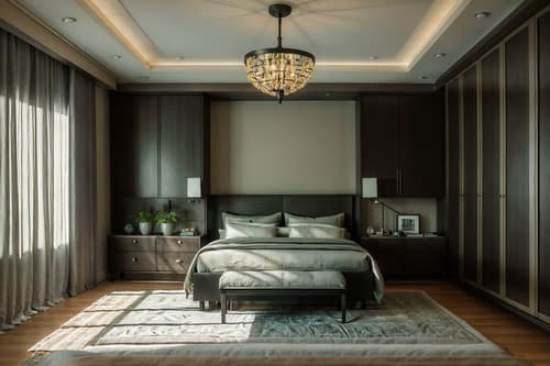 photo from pinterest of eco-friendly-style interior designed (bedroom interior) with headboard and storage bench or ottoman and dresser closet and plant and accent chair and bed and night light and mirror. . . cinematic photo, highly detailed, cinematic lighting, ultra-detailed, ultrarealistic, photorealism, 8k. trending on pinterest. eco-friendly interior design style. masterpiece, cinematic light, ultrarealistic+, photorealistic+, 8k, raw photo, realistic, sharp focus on eyes, (symmetrical eyes), (intact eyes), hyperrealistic, highest quality, best quality, , highly detailed, masterpiece, best quality, extremely detailed 8k wallpaper, masterpiece, best quality, ultra-detailed, best shadow, detailed background, detailed face, detailed eyes, high contrast, best illumination, detailed face, dulux, caustic, dynamic angle, detailed glow. dramatic lighting. highly detailed, insanely detailed hair, symmetrical, intricate details, professionally retouched, 8k high definition. strong bokeh. award winning photo.