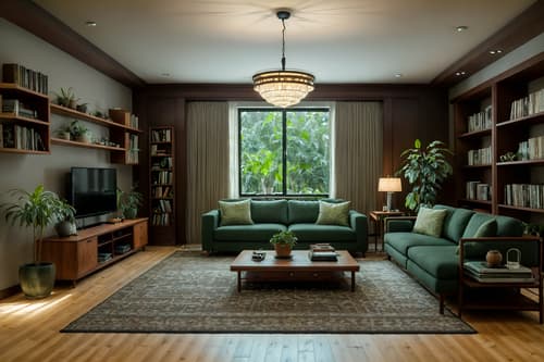 photo from pinterest of eco-friendly-style interior designed (living room interior) with plant and televisions and coffee tables and occasional tables and chairs and electric lamps and bookshelves and rug. . . cinematic photo, highly detailed, cinematic lighting, ultra-detailed, ultrarealistic, photorealism, 8k. trending on pinterest. eco-friendly interior design style. masterpiece, cinematic light, ultrarealistic+, photorealistic+, 8k, raw photo, realistic, sharp focus on eyes, (symmetrical eyes), (intact eyes), hyperrealistic, highest quality, best quality, , highly detailed, masterpiece, best quality, extremely detailed 8k wallpaper, masterpiece, best quality, ultra-detailed, best shadow, detailed background, detailed face, detailed eyes, high contrast, best illumination, detailed face, dulux, caustic, dynamic angle, detailed glow. dramatic lighting. highly detailed, insanely detailed hair, symmetrical, intricate details, professionally retouched, 8k high definition. strong bokeh. award winning photo.