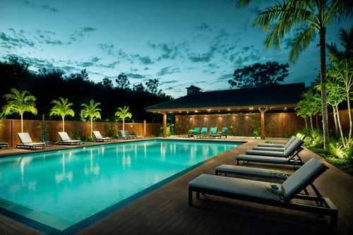 photo from pinterest of eco-friendly-style designed (outdoor pool area ) with pool lights and pool lounge chairs and pool and pool lights. . . cinematic photo, highly detailed, cinematic lighting, ultra-detailed, ultrarealistic, photorealism, 8k. trending on pinterest. eco-friendly design style. masterpiece, cinematic light, ultrarealistic+, photorealistic+, 8k, raw photo, realistic, sharp focus on eyes, (symmetrical eyes), (intact eyes), hyperrealistic, highest quality, best quality, , highly detailed, masterpiece, best quality, extremely detailed 8k wallpaper, masterpiece, best quality, ultra-detailed, best shadow, detailed background, detailed face, detailed eyes, high contrast, best illumination, detailed face, dulux, caustic, dynamic angle, detailed glow. dramatic lighting. highly detailed, insanely detailed hair, symmetrical, intricate details, professionally retouched, 8k high definition. strong bokeh. award winning photo.