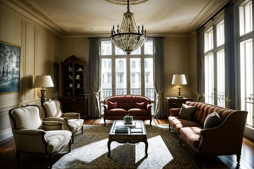 photo from pinterest of french-style interior designed (office interior) with office chairs and computer desks and desk lamps and office desks and seating area with sofa and windows and cabinets and lounge chairs. . . cinematic photo, highly detailed, cinematic lighting, ultra-detailed, ultrarealistic, photorealism, 8k. trending on pinterest. french interior design style. masterpiece, cinematic light, ultrarealistic+, photorealistic+, 8k, raw photo, realistic, sharp focus on eyes, (symmetrical eyes), (intact eyes), hyperrealistic, highest quality, best quality, , highly detailed, masterpiece, best quality, extremely detailed 8k wallpaper, masterpiece, best quality, ultra-detailed, best shadow, detailed background, detailed face, detailed eyes, high contrast, best illumination, detailed face, dulux, caustic, dynamic angle, detailed glow. dramatic lighting. highly detailed, insanely detailed hair, symmetrical, intricate details, professionally retouched, 8k high definition. strong bokeh. award winning photo.