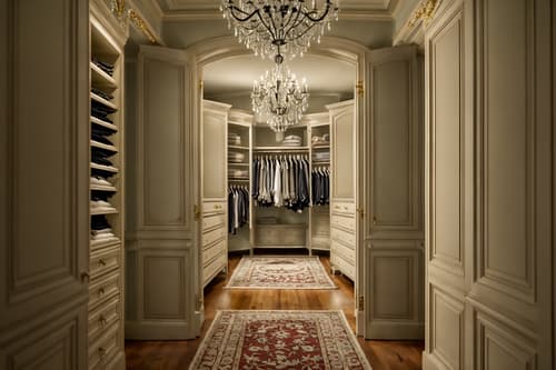 photo from pinterest of french-style interior designed (walk in closet interior) . . cinematic photo, highly detailed, cinematic lighting, ultra-detailed, ultrarealistic, photorealism, 8k. trending on pinterest. french interior design style. masterpiece, cinematic light, ultrarealistic+, photorealistic+, 8k, raw photo, realistic, sharp focus on eyes, (symmetrical eyes), (intact eyes), hyperrealistic, highest quality, best quality, , highly detailed, masterpiece, best quality, extremely detailed 8k wallpaper, masterpiece, best quality, ultra-detailed, best shadow, detailed background, detailed face, detailed eyes, high contrast, best illumination, detailed face, dulux, caustic, dynamic angle, detailed glow. dramatic lighting. highly detailed, insanely detailed hair, symmetrical, intricate details, professionally retouched, 8k high definition. strong bokeh. award winning photo.