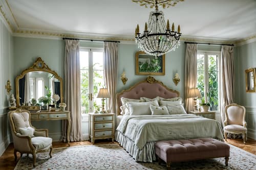 photo from pinterest of french-style interior designed (kids room interior) with mirror and dresser closet and kids desk and accent chair and plant and headboard and bedside table or night stand and storage bench or ottoman. . . cinematic photo, highly detailed, cinematic lighting, ultra-detailed, ultrarealistic, photorealism, 8k. trending on pinterest. french interior design style. masterpiece, cinematic light, ultrarealistic+, photorealistic+, 8k, raw photo, realistic, sharp focus on eyes, (symmetrical eyes), (intact eyes), hyperrealistic, highest quality, best quality, , highly detailed, masterpiece, best quality, extremely detailed 8k wallpaper, masterpiece, best quality, ultra-detailed, best shadow, detailed background, detailed face, detailed eyes, high contrast, best illumination, detailed face, dulux, caustic, dynamic angle, detailed glow. dramatic lighting. highly detailed, insanely detailed hair, symmetrical, intricate details, professionally retouched, 8k high definition. strong bokeh. award winning photo.