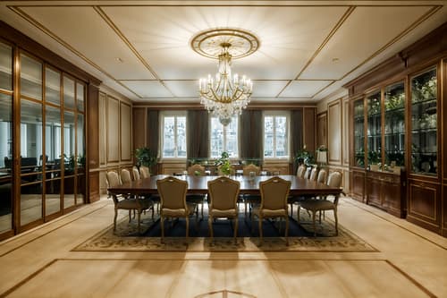 photo from pinterest of french-style interior designed (meeting room interior) with plant and boardroom table and glass walls and glass doors and office chairs and vase and painting or photo on wall and cabinets. . . cinematic photo, highly detailed, cinematic lighting, ultra-detailed, ultrarealistic, photorealism, 8k. trending on pinterest. french interior design style. masterpiece, cinematic light, ultrarealistic+, photorealistic+, 8k, raw photo, realistic, sharp focus on eyes, (symmetrical eyes), (intact eyes), hyperrealistic, highest quality, best quality, , highly detailed, masterpiece, best quality, extremely detailed 8k wallpaper, masterpiece, best quality, ultra-detailed, best shadow, detailed background, detailed face, detailed eyes, high contrast, best illumination, detailed face, dulux, caustic, dynamic angle, detailed glow. dramatic lighting. highly detailed, insanely detailed hair, symmetrical, intricate details, professionally retouched, 8k high definition. strong bokeh. award winning photo.