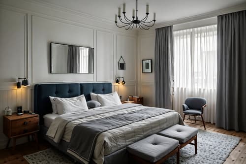 photo from pinterest of scandinavian-style interior designed (hotel room interior) with hotel bathroom and bed and headboard and mirror and bedside table or night stand and plant and storage bench or ottoman and dresser closet. . with . . cinematic photo, highly detailed, cinematic lighting, ultra-detailed, ultrarealistic, photorealism, 8k. trending on pinterest. scandinavian interior design style. masterpiece, cinematic light, ultrarealistic+, photorealistic+, 8k, raw photo, realistic, sharp focus on eyes, (symmetrical eyes), (intact eyes), hyperrealistic, highest quality, best quality, , highly detailed, masterpiece, best quality, extremely detailed 8k wallpaper, masterpiece, best quality, ultra-detailed, best shadow, detailed background, detailed face, detailed eyes, high contrast, best illumination, detailed face, dulux, caustic, dynamic angle, detailed glow. dramatic lighting. highly detailed, insanely detailed hair, symmetrical, intricate details, professionally retouched, 8k high definition. strong bokeh. award winning photo.