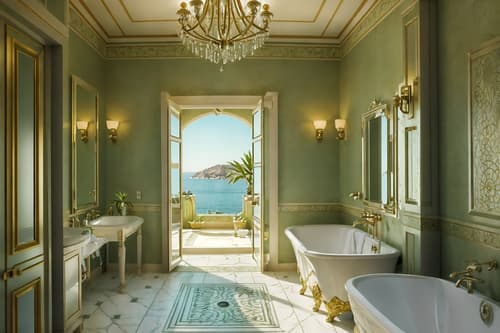 photo from pinterest of mediterranean-style interior designed (hotel bathroom interior) with plant and bathroom cabinet and shower and mirror and bathtub and bath rail and bath towel and toilet seat. . . cinematic photo, highly detailed, cinematic lighting, ultra-detailed, ultrarealistic, photorealism, 8k. trending on pinterest. mediterranean interior design style. masterpiece, cinematic light, ultrarealistic+, photorealistic+, 8k, raw photo, realistic, sharp focus on eyes, (symmetrical eyes), (intact eyes), hyperrealistic, highest quality, best quality, , highly detailed, masterpiece, best quality, extremely detailed 8k wallpaper, masterpiece, best quality, ultra-detailed, best shadow, detailed background, detailed face, detailed eyes, high contrast, best illumination, detailed face, dulux, caustic, dynamic angle, detailed glow. dramatic lighting. highly detailed, insanely detailed hair, symmetrical, intricate details, professionally retouched, 8k high definition. strong bokeh. award winning photo.