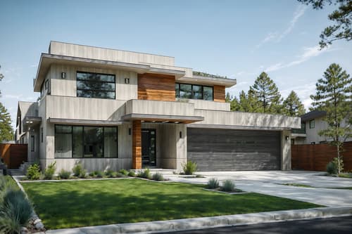 photo from pinterest of modern-style exterior designed (house exterior exterior) . with neutral walls and textures and simple, clean lines and simplistic furniture and natural materials and elements and open and natural lighting and practicality and functionality and neutral walls and textures. . cinematic photo, highly detailed, cinematic lighting, ultra-detailed, ultrarealistic, photorealism, 8k. trending on pinterest. modern exterior design style. masterpiece, cinematic light, ultrarealistic+, photorealistic+, 8k, raw photo, realistic, sharp focus on eyes, (symmetrical eyes), (intact eyes), hyperrealistic, highest quality, best quality, , highly detailed, masterpiece, best quality, extremely detailed 8k wallpaper, masterpiece, best quality, ultra-detailed, best shadow, detailed background, detailed face, detailed eyes, high contrast, best illumination, detailed face, dulux, caustic, dynamic angle, detailed glow. dramatic lighting. highly detailed, insanely detailed hair, symmetrical, intricate details, professionally retouched, 8k high definition. strong bokeh. award winning photo.