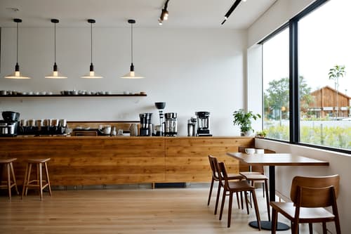 photo from pinterest of modern-style interior designed (coffee shop interior) . with simple, clean lines and simplistic furniture and open and natural lighting and natural materials and elements and practicality and functionality and neutral walls and textures and simple, clean lines and simplistic furniture. . cinematic photo, highly detailed, cinematic lighting, ultra-detailed, ultrarealistic, photorealism, 8k. trending on pinterest. modern interior design style. masterpiece, cinematic light, ultrarealistic+, photorealistic+, 8k, raw photo, realistic, sharp focus on eyes, (symmetrical eyes), (intact eyes), hyperrealistic, highest quality, best quality, , highly detailed, masterpiece, best quality, extremely detailed 8k wallpaper, masterpiece, best quality, ultra-detailed, best shadow, detailed background, detailed face, detailed eyes, high contrast, best illumination, detailed face, dulux, caustic, dynamic angle, detailed glow. dramatic lighting. highly detailed, insanely detailed hair, symmetrical, intricate details, professionally retouched, 8k high definition. strong bokeh. award winning photo.
