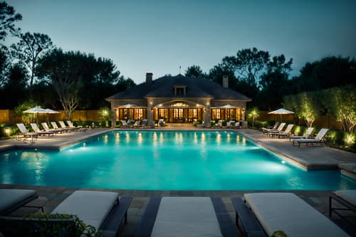 photo from pinterest of french country-style designed (outdoor pool area ) with pool lights and pool and pool lounge chairs and pool lights. . with . . cinematic photo, highly detailed, cinematic lighting, ultra-detailed, ultrarealistic, photorealism, 8k. trending on pinterest. french country design style. masterpiece, cinematic light, ultrarealistic+, photorealistic+, 8k, raw photo, realistic, sharp focus on eyes, (symmetrical eyes), (intact eyes), hyperrealistic, highest quality, best quality, , highly detailed, masterpiece, best quality, extremely detailed 8k wallpaper, masterpiece, best quality, ultra-detailed, best shadow, detailed background, detailed face, detailed eyes, high contrast, best illumination, detailed face, dulux, caustic, dynamic angle, detailed glow. dramatic lighting. highly detailed, insanely detailed hair, symmetrical, intricate details, professionally retouched, 8k high definition. strong bokeh. award winning photo.