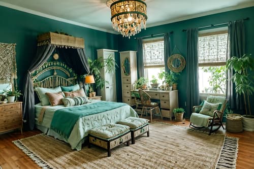 photo from pinterest of boho-chic-style interior designed (kids room interior) with plant and bed and headboard and dresser closet and storage bench or ottoman and night light and mirror and accent chair. . . cinematic photo, highly detailed, cinematic lighting, ultra-detailed, ultrarealistic, photorealism, 8k. trending on pinterest. boho-chic interior design style. masterpiece, cinematic light, ultrarealistic+, photorealistic+, 8k, raw photo, realistic, sharp focus on eyes, (symmetrical eyes), (intact eyes), hyperrealistic, highest quality, best quality, , highly detailed, masterpiece, best quality, extremely detailed 8k wallpaper, masterpiece, best quality, ultra-detailed, best shadow, detailed background, detailed face, detailed eyes, high contrast, best illumination, detailed face, dulux, caustic, dynamic angle, detailed glow. dramatic lighting. highly detailed, insanely detailed hair, symmetrical, intricate details, professionally retouched, 8k high definition. strong bokeh. award winning photo.