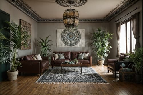 photo from pinterest of boho-chic-style interior designed (exhibition space interior) . . cinematic photo, highly detailed, cinematic lighting, ultra-detailed, ultrarealistic, photorealism, 8k. trending on pinterest. boho-chic interior design style. masterpiece, cinematic light, ultrarealistic+, photorealistic+, 8k, raw photo, realistic, sharp focus on eyes, (symmetrical eyes), (intact eyes), hyperrealistic, highest quality, best quality, , highly detailed, masterpiece, best quality, extremely detailed 8k wallpaper, masterpiece, best quality, ultra-detailed, best shadow, detailed background, detailed face, detailed eyes, high contrast, best illumination, detailed face, dulux, caustic, dynamic angle, detailed glow. dramatic lighting. highly detailed, insanely detailed hair, symmetrical, intricate details, professionally retouched, 8k high definition. strong bokeh. award winning photo.