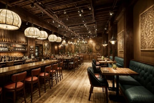 photo from pinterest of boho-chic-style interior designed (restaurant interior) with restaurant decor and restaurant chairs and restaurant bar and restaurant dining tables and restaurant decor. . . cinematic photo, highly detailed, cinematic lighting, ultra-detailed, ultrarealistic, photorealism, 8k. trending on pinterest. boho-chic interior design style. masterpiece, cinematic light, ultrarealistic+, photorealistic+, 8k, raw photo, realistic, sharp focus on eyes, (symmetrical eyes), (intact eyes), hyperrealistic, highest quality, best quality, , highly detailed, masterpiece, best quality, extremely detailed 8k wallpaper, masterpiece, best quality, ultra-detailed, best shadow, detailed background, detailed face, detailed eyes, high contrast, best illumination, detailed face, dulux, caustic, dynamic angle, detailed glow. dramatic lighting. highly detailed, insanely detailed hair, symmetrical, intricate details, professionally retouched, 8k high definition. strong bokeh. award winning photo.