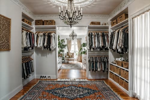 photo from pinterest of boho-chic-style interior designed (walk in closet interior) . . cinematic photo, highly detailed, cinematic lighting, ultra-detailed, ultrarealistic, photorealism, 8k. trending on pinterest. boho-chic interior design style. masterpiece, cinematic light, ultrarealistic+, photorealistic+, 8k, raw photo, realistic, sharp focus on eyes, (symmetrical eyes), (intact eyes), hyperrealistic, highest quality, best quality, , highly detailed, masterpiece, best quality, extremely detailed 8k wallpaper, masterpiece, best quality, ultra-detailed, best shadow, detailed background, detailed face, detailed eyes, high contrast, best illumination, detailed face, dulux, caustic, dynamic angle, detailed glow. dramatic lighting. highly detailed, insanely detailed hair, symmetrical, intricate details, professionally retouched, 8k high definition. strong bokeh. award winning photo.