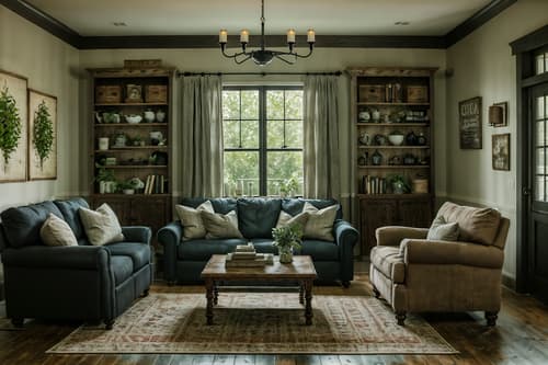 photo from pinterest of farmhouse-style interior designed (living room interior) with coffee tables and bookshelves and plant and occasional tables and furniture and televisions and chairs and sofa. . with . . cinematic photo, highly detailed, cinematic lighting, ultra-detailed, ultrarealistic, photorealism, 8k. trending on pinterest. farmhouse interior design style. masterpiece, cinematic light, ultrarealistic+, photorealistic+, 8k, raw photo, realistic, sharp focus on eyes, (symmetrical eyes), (intact eyes), hyperrealistic, highest quality, best quality, , highly detailed, masterpiece, best quality, extremely detailed 8k wallpaper, masterpiece, best quality, ultra-detailed, best shadow, detailed background, detailed face, detailed eyes, high contrast, best illumination, detailed face, dulux, caustic, dynamic angle, detailed glow. dramatic lighting. highly detailed, insanely detailed hair, symmetrical, intricate details, professionally retouched, 8k high definition. strong bokeh. award winning photo.