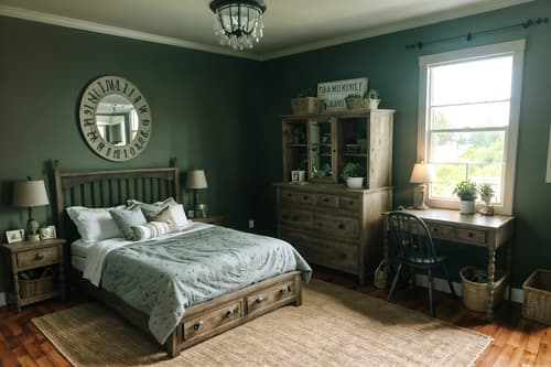 photo from pinterest of farmhouse-style interior designed (kids room interior) with plant and mirror and bedside table or night stand and night light and dresser closet and bed and accent chair and storage bench or ottoman. . with . . cinematic photo, highly detailed, cinematic lighting, ultra-detailed, ultrarealistic, photorealism, 8k. trending on pinterest. farmhouse interior design style. masterpiece, cinematic light, ultrarealistic+, photorealistic+, 8k, raw photo, realistic, sharp focus on eyes, (symmetrical eyes), (intact eyes), hyperrealistic, highest quality, best quality, , highly detailed, masterpiece, best quality, extremely detailed 8k wallpaper, masterpiece, best quality, ultra-detailed, best shadow, detailed background, detailed face, detailed eyes, high contrast, best illumination, detailed face, dulux, caustic, dynamic angle, detailed glow. dramatic lighting. highly detailed, insanely detailed hair, symmetrical, intricate details, professionally retouched, 8k high definition. strong bokeh. award winning photo.