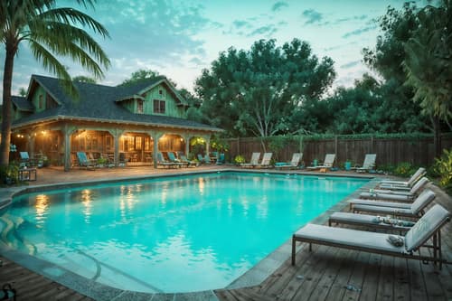 photo from pinterest of shabby chic-style designed (outdoor pool area ) with pool and pool lights and pool lounge chairs and pool. . . cinematic photo, highly detailed, cinematic lighting, ultra-detailed, ultrarealistic, photorealism, 8k. trending on pinterest. shabby chic design style. masterpiece, cinematic light, ultrarealistic+, photorealistic+, 8k, raw photo, realistic, sharp focus on eyes, (symmetrical eyes), (intact eyes), hyperrealistic, highest quality, best quality, , highly detailed, masterpiece, best quality, extremely detailed 8k wallpaper, masterpiece, best quality, ultra-detailed, best shadow, detailed background, detailed face, detailed eyes, high contrast, best illumination, detailed face, dulux, caustic, dynamic angle, detailed glow. dramatic lighting. highly detailed, insanely detailed hair, symmetrical, intricate details, professionally retouched, 8k high definition. strong bokeh. award winning photo.