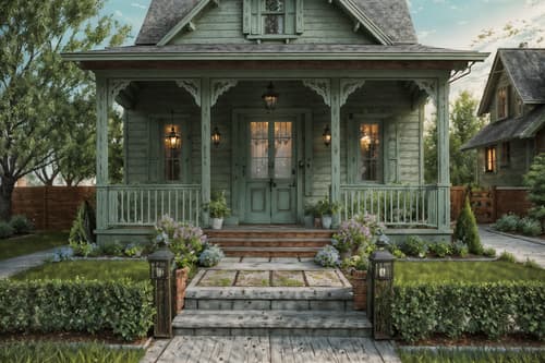 photo from pinterest of shabby chic-style exterior designed (house exterior exterior) . . cinematic photo, highly detailed, cinematic lighting, ultra-detailed, ultrarealistic, photorealism, 8k. trending on pinterest. shabby chic exterior design style. masterpiece, cinematic light, ultrarealistic+, photorealistic+, 8k, raw photo, realistic, sharp focus on eyes, (symmetrical eyes), (intact eyes), hyperrealistic, highest quality, best quality, , highly detailed, masterpiece, best quality, extremely detailed 8k wallpaper, masterpiece, best quality, ultra-detailed, best shadow, detailed background, detailed face, detailed eyes, high contrast, best illumination, detailed face, dulux, caustic, dynamic angle, detailed glow. dramatic lighting. highly detailed, insanely detailed hair, symmetrical, intricate details, professionally retouched, 8k high definition. strong bokeh. award winning photo.