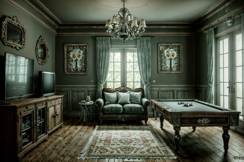 photo from pinterest of shabby chic-style interior designed (gaming room interior) . . cinematic photo, highly detailed, cinematic lighting, ultra-detailed, ultrarealistic, photorealism, 8k. trending on pinterest. shabby chic interior design style. masterpiece, cinematic light, ultrarealistic+, photorealistic+, 8k, raw photo, realistic, sharp focus on eyes, (symmetrical eyes), (intact eyes), hyperrealistic, highest quality, best quality, , highly detailed, masterpiece, best quality, extremely detailed 8k wallpaper, masterpiece, best quality, ultra-detailed, best shadow, detailed background, detailed face, detailed eyes, high contrast, best illumination, detailed face, dulux, caustic, dynamic angle, detailed glow. dramatic lighting. highly detailed, insanely detailed hair, symmetrical, intricate details, professionally retouched, 8k high definition. strong bokeh. award winning photo.