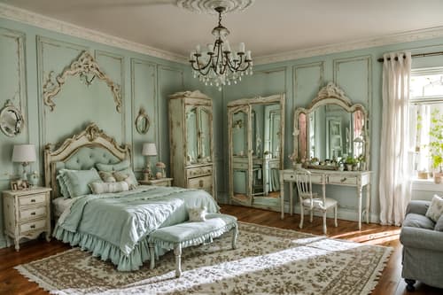 photo from pinterest of shabby chic-style interior designed (kids room interior) with mirror and bed and plant and headboard and night light and accent chair and storage bench or ottoman and kids desk. . . cinematic photo, highly detailed, cinematic lighting, ultra-detailed, ultrarealistic, photorealism, 8k. trending on pinterest. shabby chic interior design style. masterpiece, cinematic light, ultrarealistic+, photorealistic+, 8k, raw photo, realistic, sharp focus on eyes, (symmetrical eyes), (intact eyes), hyperrealistic, highest quality, best quality, , highly detailed, masterpiece, best quality, extremely detailed 8k wallpaper, masterpiece, best quality, ultra-detailed, best shadow, detailed background, detailed face, detailed eyes, high contrast, best illumination, detailed face, dulux, caustic, dynamic angle, detailed glow. dramatic lighting. highly detailed, insanely detailed hair, symmetrical, intricate details, professionally retouched, 8k high definition. strong bokeh. award winning photo.