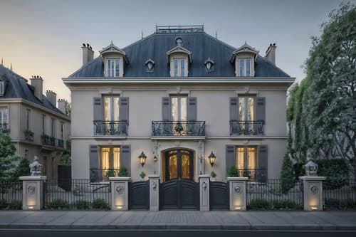 photo from pinterest of parisian-style exterior designed (house exterior exterior) . . cinematic photo, highly detailed, cinematic lighting, ultra-detailed, ultrarealistic, photorealism, 8k. trending on pinterest. parisian exterior design style. masterpiece, cinematic light, ultrarealistic+, photorealistic+, 8k, raw photo, realistic, sharp focus on eyes, (symmetrical eyes), (intact eyes), hyperrealistic, highest quality, best quality, , highly detailed, masterpiece, best quality, extremely detailed 8k wallpaper, masterpiece, best quality, ultra-detailed, best shadow, detailed background, detailed face, detailed eyes, high contrast, best illumination, detailed face, dulux, caustic, dynamic angle, detailed glow. dramatic lighting. highly detailed, insanely detailed hair, symmetrical, intricate details, professionally retouched, 8k high definition. strong bokeh. award winning photo.