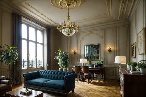 photo from pinterest of parisian-style interior designed (office interior) with office desks and seating area with sofa and windows and desk lamps and cabinets and plants and office chairs and computer desks. . . cinematic photo, highly detailed, cinematic lighting, ultra-detailed, ultrarealistic, photorealism, 8k. trending on pinterest. parisian interior design style. masterpiece, cinematic light, ultrarealistic+, photorealistic+, 8k, raw photo, realistic, sharp focus on eyes, (symmetrical eyes), (intact eyes), hyperrealistic, highest quality, best quality, , highly detailed, masterpiece, best quality, extremely detailed 8k wallpaper, masterpiece, best quality, ultra-detailed, best shadow, detailed background, detailed face, detailed eyes, high contrast, best illumination, detailed face, dulux, caustic, dynamic angle, detailed glow. dramatic lighting. highly detailed, insanely detailed hair, symmetrical, intricate details, professionally retouched, 8k high definition. strong bokeh. award winning photo.