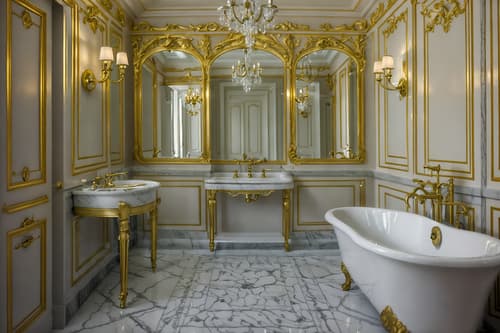 photo from pinterest of parisian-style interior designed (hotel bathroom interior) with plant and bath rail and toilet seat and bathroom sink with faucet and shower and bath towel and mirror and bathroom cabinet. . . cinematic photo, highly detailed, cinematic lighting, ultra-detailed, ultrarealistic, photorealism, 8k. trending on pinterest. parisian interior design style. masterpiece, cinematic light, ultrarealistic+, photorealistic+, 8k, raw photo, realistic, sharp focus on eyes, (symmetrical eyes), (intact eyes), hyperrealistic, highest quality, best quality, , highly detailed, masterpiece, best quality, extremely detailed 8k wallpaper, masterpiece, best quality, ultra-detailed, best shadow, detailed background, detailed face, detailed eyes, high contrast, best illumination, detailed face, dulux, caustic, dynamic angle, detailed glow. dramatic lighting. highly detailed, insanely detailed hair, symmetrical, intricate details, professionally retouched, 8k high definition. strong bokeh. award winning photo.