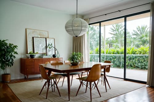 photo from pinterest of midcentury modern-style interior designed (exhibition space interior) . with minimalist and function over form and organic and geometric shapes and integrating indoor and outdoor motifs and clean lines and nature indoors and muted tones and mid century modern mobile chandelier. . cinematic photo, highly detailed, cinematic lighting, ultra-detailed, ultrarealistic, photorealism, 8k. trending on pinterest. midcentury modern interior design style. masterpiece, cinematic light, ultrarealistic+, photorealistic+, 8k, raw photo, realistic, sharp focus on eyes, (symmetrical eyes), (intact eyes), hyperrealistic, highest quality, best quality, , highly detailed, masterpiece, best quality, extremely detailed 8k wallpaper, masterpiece, best quality, ultra-detailed, best shadow, detailed background, detailed face, detailed eyes, high contrast, best illumination, detailed face, dulux, caustic, dynamic angle, detailed glow. dramatic lighting. highly detailed, insanely detailed hair, symmetrical, intricate details, professionally retouched, 8k high definition. strong bokeh. award winning photo.