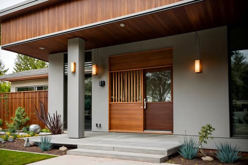 photo from pinterest of midcentury modern-style exterior designed (house exterior exterior) . with muted tones and wood pendant light mid century modern chandelier and clean lines and vibrant colors and graphic shapes and minimalist and integrating indoor and outdoor motifs and organic and geometric shapes. . cinematic photo, highly detailed, cinematic lighting, ultra-detailed, ultrarealistic, photorealism, 8k. trending on pinterest. midcentury modern exterior design style. masterpiece, cinematic light, ultrarealistic+, photorealistic+, 8k, raw photo, realistic, sharp focus on eyes, (symmetrical eyes), (intact eyes), hyperrealistic, highest quality, best quality, , highly detailed, masterpiece, best quality, extremely detailed 8k wallpaper, masterpiece, best quality, ultra-detailed, best shadow, detailed background, detailed face, detailed eyes, high contrast, best illumination, detailed face, dulux, caustic, dynamic angle, detailed glow. dramatic lighting. highly detailed, insanely detailed hair, symmetrical, intricate details, professionally retouched, 8k high definition. strong bokeh. award winning photo.