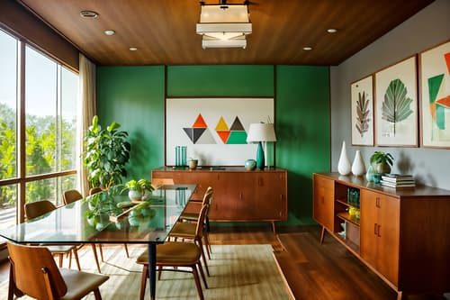 photo from pinterest of midcentury modern-style interior designed (meeting room interior) with glass walls and painting or photo on wall and glass doors and cabinets and office chairs and plant and vase and boardroom table. . with nature indoors and muted tones and wood pendant light mid century modern chandelier and integrating indoor and outdoor motifs and clean lines and vibrant colors and minimalist and organic and geometric shapes. . cinematic photo, highly detailed, cinematic lighting, ultra-detailed, ultrarealistic, photorealism, 8k. trending on pinterest. midcentury modern interior design style. masterpiece, cinematic light, ultrarealistic+, photorealistic+, 8k, raw photo, realistic, sharp focus on eyes, (symmetrical eyes), (intact eyes), hyperrealistic, highest quality, best quality, , highly detailed, masterpiece, best quality, extremely detailed 8k wallpaper, masterpiece, best quality, ultra-detailed, best shadow, detailed background, detailed face, detailed eyes, high contrast, best illumination, detailed face, dulux, caustic, dynamic angle, detailed glow. dramatic lighting. highly detailed, insanely detailed hair, symmetrical, intricate details, professionally retouched, 8k high definition. strong bokeh. award winning photo.