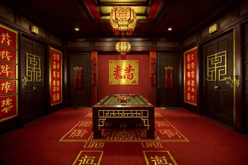 photo from pinterest of chinese new year-style interior designed (gaming room interior) . with door couplets and fai chun banners and mei hwa flowers and red and gold tassels and money tree and gold ingots and chinese knots and chinese red lanterns. . cinematic photo, highly detailed, cinematic lighting, ultra-detailed, ultrarealistic, photorealism, 8k. trending on pinterest. chinese new year interior design style. masterpiece, cinematic light, ultrarealistic+, photorealistic+, 8k, raw photo, realistic, sharp focus on eyes, (symmetrical eyes), (intact eyes), hyperrealistic, highest quality, best quality, , highly detailed, masterpiece, best quality, extremely detailed 8k wallpaper, masterpiece, best quality, ultra-detailed, best shadow, detailed background, detailed face, detailed eyes, high contrast, best illumination, detailed face, dulux, caustic, dynamic angle, detailed glow. dramatic lighting. highly detailed, insanely detailed hair, symmetrical, intricate details, professionally retouched, 8k high definition. strong bokeh. award winning photo.
