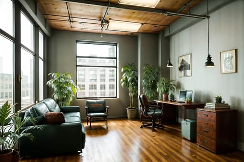 photo from pinterest of vintage-style interior designed (office interior) with windows and office chairs and plants and seating area with sofa and office desks and desk lamps and lounge chairs and computer desks. . with . . cinematic photo, highly detailed, cinematic lighting, ultra-detailed, ultrarealistic, photorealism, 8k. trending on pinterest. vintage interior design style. masterpiece, cinematic light, ultrarealistic+, photorealistic+, 8k, raw photo, realistic, sharp focus on eyes, (symmetrical eyes), (intact eyes), hyperrealistic, highest quality, best quality, , highly detailed, masterpiece, best quality, extremely detailed 8k wallpaper, masterpiece, best quality, ultra-detailed, best shadow, detailed background, detailed face, detailed eyes, high contrast, best illumination, detailed face, dulux, caustic, dynamic angle, detailed glow. dramatic lighting. highly detailed, insanely detailed hair, symmetrical, intricate details, professionally retouched, 8k high definition. strong bokeh. award winning photo.