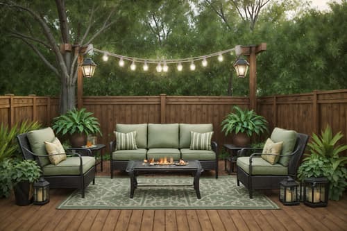 photo from pinterest of vintage-style designed (outdoor patio ) with patio couch with pillows and plant and barbeque or grill and deck with deck chairs and grass and patio couch with pillows. . with . . cinematic photo, highly detailed, cinematic lighting, ultra-detailed, ultrarealistic, photorealism, 8k. trending on pinterest. vintage design style. masterpiece, cinematic light, ultrarealistic+, photorealistic+, 8k, raw photo, realistic, sharp focus on eyes, (symmetrical eyes), (intact eyes), hyperrealistic, highest quality, best quality, , highly detailed, masterpiece, best quality, extremely detailed 8k wallpaper, masterpiece, best quality, ultra-detailed, best shadow, detailed background, detailed face, detailed eyes, high contrast, best illumination, detailed face, dulux, caustic, dynamic angle, detailed glow. dramatic lighting. highly detailed, insanely detailed hair, symmetrical, intricate details, professionally retouched, 8k high definition. strong bokeh. award winning photo.