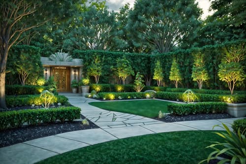 photo from pinterest of art deco-style designed (outdoor garden ) with garden tree and garden plants and grass and garden tree. . with glamour and abstract patterns and symmetrical designs and luxury and smooth lines and geometric lines and bold geometry and exuberant shapes. . cinematic photo, highly detailed, cinematic lighting, ultra-detailed, ultrarealistic, photorealism, 8k. trending on pinterest. art deco design style. masterpiece, cinematic light, ultrarealistic+, photorealistic+, 8k, raw photo, realistic, sharp focus on eyes, (symmetrical eyes), (intact eyes), hyperrealistic, highest quality, best quality, , highly detailed, masterpiece, best quality, extremely detailed 8k wallpaper, masterpiece, best quality, ultra-detailed, best shadow, detailed background, detailed face, detailed eyes, high contrast, best illumination, detailed face, dulux, caustic, dynamic angle, detailed glow. dramatic lighting. highly detailed, insanely detailed hair, symmetrical, intricate details, professionally retouched, 8k high definition. strong bokeh. award winning photo.