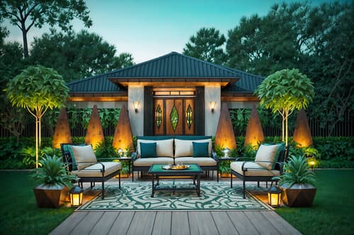 photo from pinterest of art deco-style designed (outdoor patio ) with grass and plant and patio couch with pillows and deck with deck chairs and barbeque or grill and grass. . with luxury and geometric shapes and angular shapes and decadent detail and stream-lined forms and abstract patterns and symmetrical designs and exuberant shapes. . cinematic photo, highly detailed, cinematic lighting, ultra-detailed, ultrarealistic, photorealism, 8k. trending on pinterest. art deco design style. masterpiece, cinematic light, ultrarealistic+, photorealistic+, 8k, raw photo, realistic, sharp focus on eyes, (symmetrical eyes), (intact eyes), hyperrealistic, highest quality, best quality, , highly detailed, masterpiece, best quality, extremely detailed 8k wallpaper, masterpiece, best quality, ultra-detailed, best shadow, detailed background, detailed face, detailed eyes, high contrast, best illumination, detailed face, dulux, caustic, dynamic angle, detailed glow. dramatic lighting. highly detailed, insanely detailed hair, symmetrical, intricate details, professionally retouched, 8k high definition. strong bokeh. award winning photo.