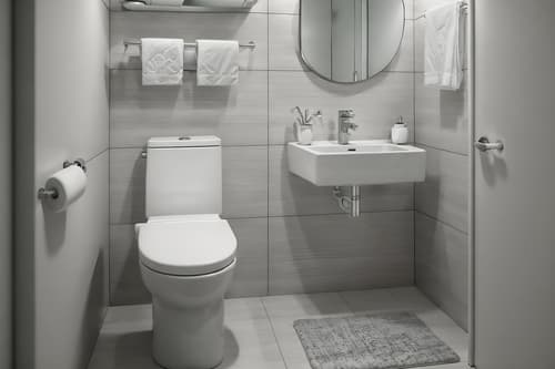photo from pinterest of simple-style interior designed (toilet interior) with sink with tap and toilet with toilet seat up and toilet paper hanger and sink with tap. . . cinematic photo, highly detailed, cinematic lighting, ultra-detailed, ultrarealistic, photorealism, 8k. trending on pinterest. simple interior design style. masterpiece, cinematic light, ultrarealistic+, photorealistic+, 8k, raw photo, realistic, sharp focus on eyes, (symmetrical eyes), (intact eyes), hyperrealistic, highest quality, best quality, , highly detailed, masterpiece, best quality, extremely detailed 8k wallpaper, masterpiece, best quality, ultra-detailed, best shadow, detailed background, detailed face, detailed eyes, high contrast, best illumination, detailed face, dulux, caustic, dynamic angle, detailed glow. dramatic lighting. highly detailed, insanely detailed hair, symmetrical, intricate details, professionally retouched, 8k high definition. strong bokeh. award winning photo.