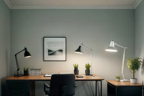 photo from pinterest of simple-style interior designed (home office interior) with office chair and plant and computer desk and cabinets and desk lamp and office chair. . . cinematic photo, highly detailed, cinematic lighting, ultra-detailed, ultrarealistic, photorealism, 8k. trending on pinterest. simple interior design style. masterpiece, cinematic light, ultrarealistic+, photorealistic+, 8k, raw photo, realistic, sharp focus on eyes, (symmetrical eyes), (intact eyes), hyperrealistic, highest quality, best quality, , highly detailed, masterpiece, best quality, extremely detailed 8k wallpaper, masterpiece, best quality, ultra-detailed, best shadow, detailed background, detailed face, detailed eyes, high contrast, best illumination, detailed face, dulux, caustic, dynamic angle, detailed glow. dramatic lighting. highly detailed, insanely detailed hair, symmetrical, intricate details, professionally retouched, 8k high definition. strong bokeh. award winning photo.