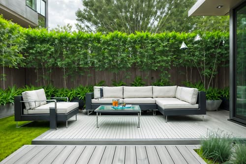 photo from pinterest of futuristic-style designed (outdoor patio ) with deck with deck chairs and plant and patio couch with pillows and grass and barbeque or grill and deck with deck chairs. . with glass panes and futuristic and minimalist clean lines and monochromatic palette and smooth polished marble and smooth marble and strong geometric walls and steel finishing. . cinematic photo, highly detailed, cinematic lighting, ultra-detailed, ultrarealistic, photorealism, 8k. trending on pinterest. futuristic design style. masterpiece, cinematic light, ultrarealistic+, photorealistic+, 8k, raw photo, realistic, sharp focus on eyes, (symmetrical eyes), (intact eyes), hyperrealistic, highest quality, best quality, , highly detailed, masterpiece, best quality, extremely detailed 8k wallpaper, masterpiece, best quality, ultra-detailed, best shadow, detailed background, detailed face, detailed eyes, high contrast, best illumination, detailed face, dulux, caustic, dynamic angle, detailed glow. dramatic lighting. highly detailed, insanely detailed hair, symmetrical, intricate details, professionally retouched, 8k high definition. strong bokeh. award winning photo.
