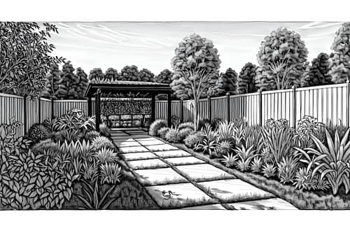 (hand-drawn monochrome black and white sketch line drawing)++ of sketch-style designed (outdoor garden) . a sketch of . with . . a sketch of . with grass and garden tree and garden plants. trending on artstation. black and white line drawing sketch without colors. masterpiece, cinematic light, ultrarealistic+, photorealistic+, 8k, raw photo, realistic, sharp focus on eyes, (symmetrical eyes), (intact eyes), hyperrealistic, highest quality, best quality, , highly detailed, masterpiece, best quality, extremely detailed 8k wallpaper, masterpiece, best quality, ultra-detailed, best shadow, detailed background, detailed face, detailed eyes, high contrast, best illumination, detailed face, dulux, caustic, dynamic angle, detailed glow. dramatic lighting. highly detailed, insanely detailed hair, symmetrical, intricate details, professionally retouched, 8k high definition. strong bokeh. award winning photo.