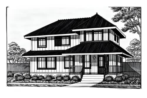 (hand-drawn monochrome black and white sketch line drawing)++ of sketch-style exterior designed (house exterior) architecture house exterior. a sketch of exterior. with . . a sketch of exterior. trending on artstation. black and white line drawing sketch without colors. masterpiece, cinematic light, ultrarealistic+, photorealistic+, 8k, raw photo, realistic, sharp focus on eyes, (symmetrical eyes), (intact eyes), hyperrealistic, highest quality, best quality, , highly detailed, masterpiece, best quality, extremely detailed 8k wallpaper, masterpiece, best quality, ultra-detailed, best shadow, detailed background, detailed face, detailed eyes, high contrast, best illumination, detailed face, dulux, caustic, dynamic angle, detailed glow. dramatic lighting. highly detailed, insanely detailed hair, symmetrical, intricate details, professionally retouched, 8k high definition. strong bokeh. award winning photo.